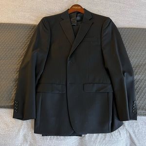 DKNY Men’s Slim Fit Two-Button Wool Suit 38R